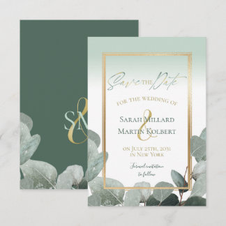 Reserve A Data Eucalyptus Salva o casamento verde da data
