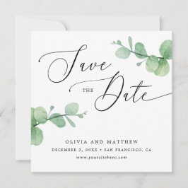 Reserve A Data Eucalyptus Wedding | Elegant Greenery Garden Photo