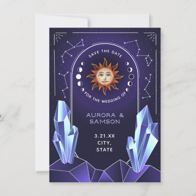 Reserve A Data Evento Sun Místico Salva a Data (Frente)