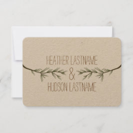 Reserve A Data Evergreen Tree Branches Casamento Salvar A Data