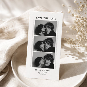 Reserve A Data Faixa de Foto Preto e Branco Casamento Salve a dat