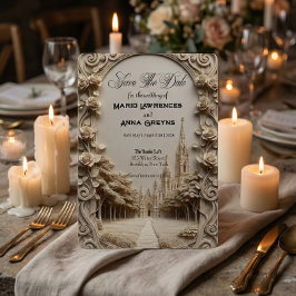 Reserve A Data Faux Bas-Relief Carved Floral Archway