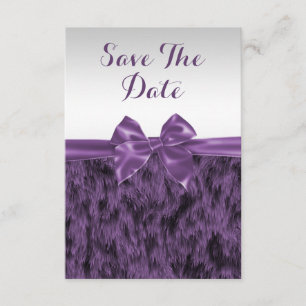 Reserve A Data Faux fur & Purple Arco Birthday Salvar Data