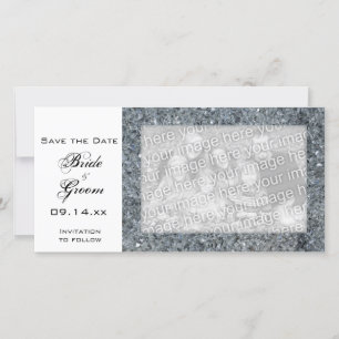 Reserve A Data Faux Sparkle Wedding Salvar Data