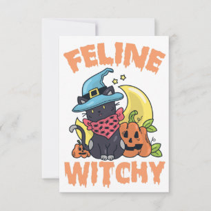 Reserve A Data Feline Witchy Funny Spooky Gatinho Gatinho