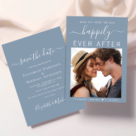 Reserve A Data Feliz Dia Após Foto Azul Derramado