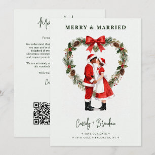 Reserve A Data Feliz Natal Casal Papai Noel Coração Grinalda TLW2
