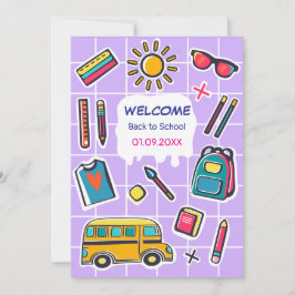 Reserve A Data Feliz Primeiro Dia De Boas-Vidas Na Escola