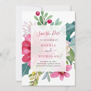 Reserve A Data Feriado de Aquarela Casamento de Natal
