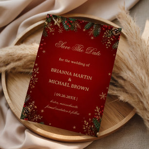 Reserve A Data Férias Botânicas Elegantes de Natal Carmesim de In