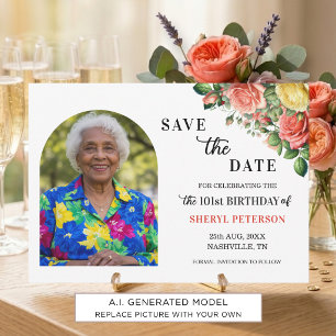 Reserve A Data Festa de 101 Anos de Elegância Floral e Foto 