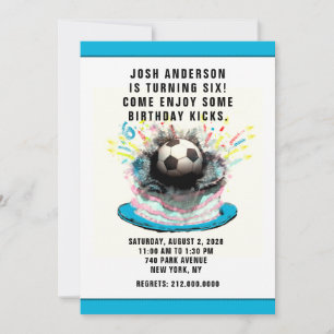 Reserve A Data Festa de aniversário de futebol