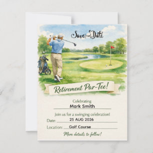 Reserve A Data Festa de Aposentadoria de Golfe para golfista