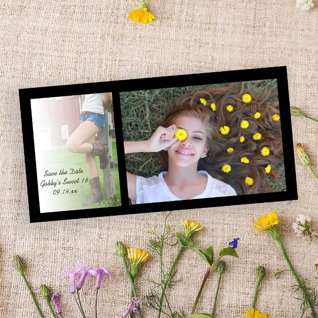 Reserve A Data Festa de Barão Doce 16 Aniversário Salvar a Data (Criador carregado)