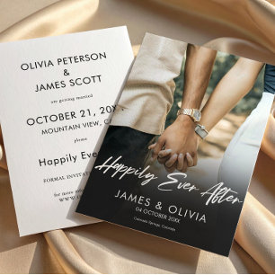 Reserve A Data Festa de Casamento Modern Photo Happily Ever After