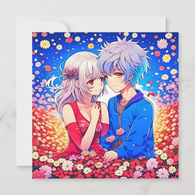 Reserve A Data Festa de Dia de os namorados Anime Themed (Frente)