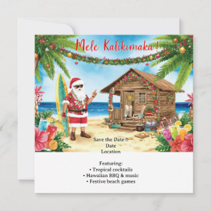 Reserve A Data Festa de Natal no Havaí “Mele Kalikimaka!” 