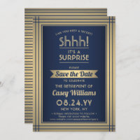 Festa de Reforma Surpresa! Marinho Azul e Dourado