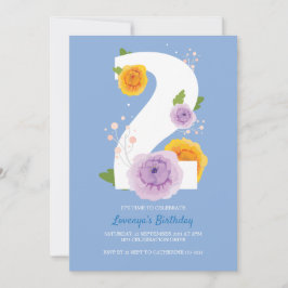 Reserve A Data Festa de segundo aniversário das Crianças Florais