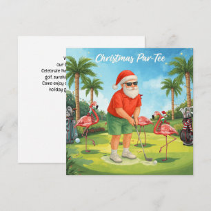 Reserve A Data Festa de tee de par de golfe Papai Noel Flamingo N