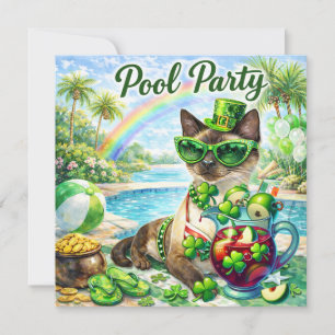 Reserve A Data Festa na Piscina com Gato Glamouroso no Dia de São