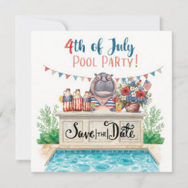 Reserve A Data Festa na Piscina de 4 de Julho com Hipopótamo