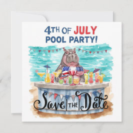 Reserve A Data Festa na Piscina de 4 de Julho com Hipopótamo