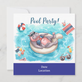 Reserve A Data Festa na Piscina de 4 de Julho com Hipopótamo de B