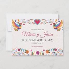 Reserve A Data Fiesta Colorful Flowers Botanical Spanish Wedding