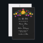 Reserve A Data Fiesta Mexican Floral  Save The Date<br><div class="desc">It is time to announce your big day! This Fiesta Save the Date card is a colorful and fun way to let people know to mark their calendars. With pretty bright and colorful florals and gold sparkles it really stands out. See coordinating items in our shop,  Enchanted Finch.</div>