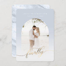 Finalmente, Foto com Quadro Azul Archado com Scrip