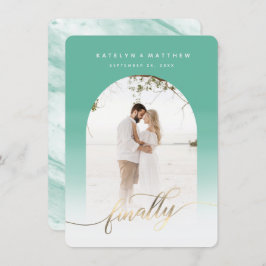 Reserve A Data Finalmente, Foto Framboçada em Jade Green do Scrip