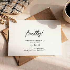 Reserve A Data Finalmente, Roteiro Minimalista Casamento Salve a