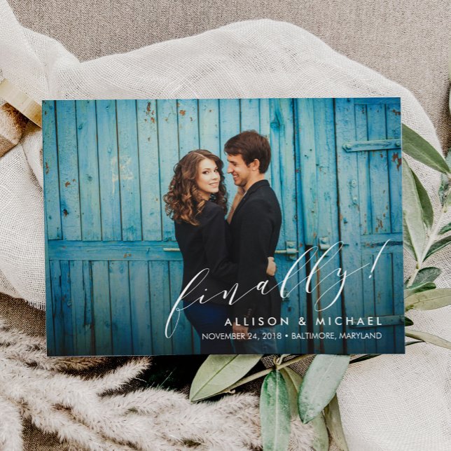 Reserve A Data Finalmente, Script de Caligrafia Salvar a Data (Criador carregado)