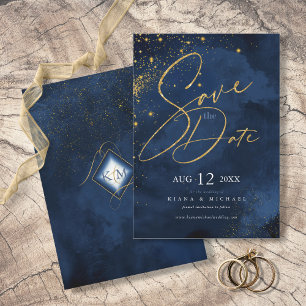 Reserve A Data Fine Lines Dourado Abstrato Wedding ID867