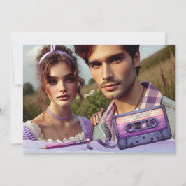 Reserve A Data Fita em Cassete com Vibes Violetas Retroativas Sal
