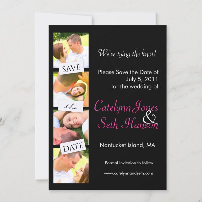 Reserve A Data Fita Fotográfica Salve a Data! (Frente)