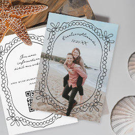 Reserve A Data Fitas e pérolas de caneta e tinta