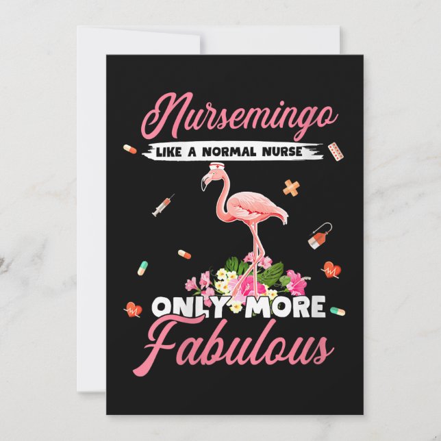 Reserve A Data Flamingo | Enfermeiras Nursemingo Como Enfermeira  (Frente)