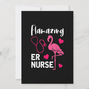 Reserve A Data Flamingo ER Enfermeira Emergência Flamingo Gift