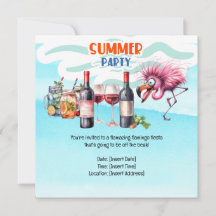 Flamingo Funny Design para festa