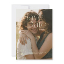 Flat Save The Date Card