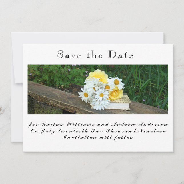 Reserve A Data Flat Save The Date Card (Frente)