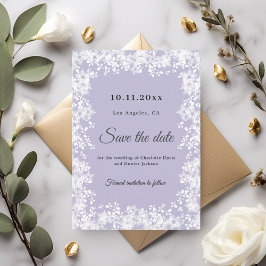 Reserve A Data Flocos de neve lavanda empoeirada casamento de inv