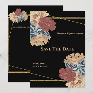 Reserve A Data Flor pintada de grande dimensão, de safra botâni