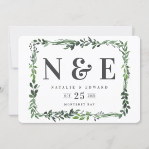 Reserve A Data floral aquarela floral salvar data