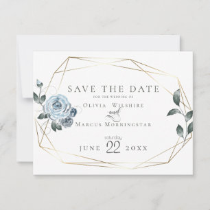 Reserve a Data  Floral Azul Estanjado