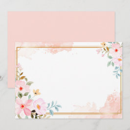 Reserve A Data Floral Branco Personalizado