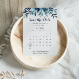 Reserve A Data Floral Clássico de Aquarela Salvar o Calendário de