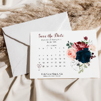 Floral Colorida do Luxury Boho Salvar o Calendário